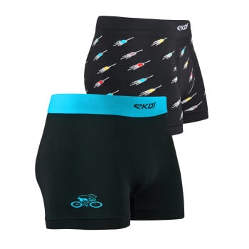 2er-Pack Boxershorts EKOI PELOTON und T&uuml;rkis