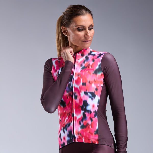 Maillot manches longues femme EKOI ORCHID Bordeaux