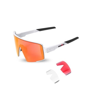 Lunettes EKOI Racing MAGNETIC LTD IRONMAN Blanche Revo Rouge