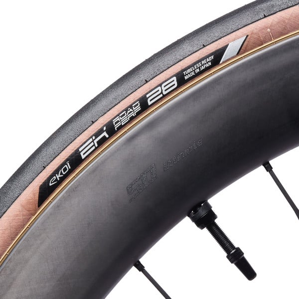 Cubierta carretera EKOI Perf 28 TUBELESS READY Ámbar