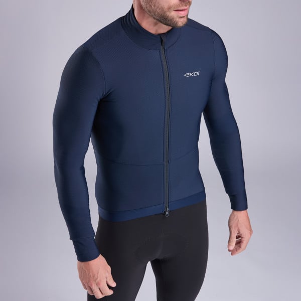 Maillot manches longues EKOI Racing PRIMALOFT Marine