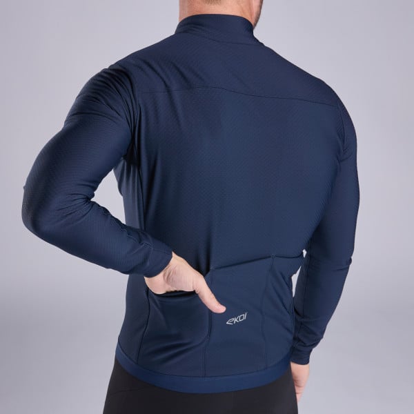 Maillot manches longues EKOI Racing PRIMALOFT Marine