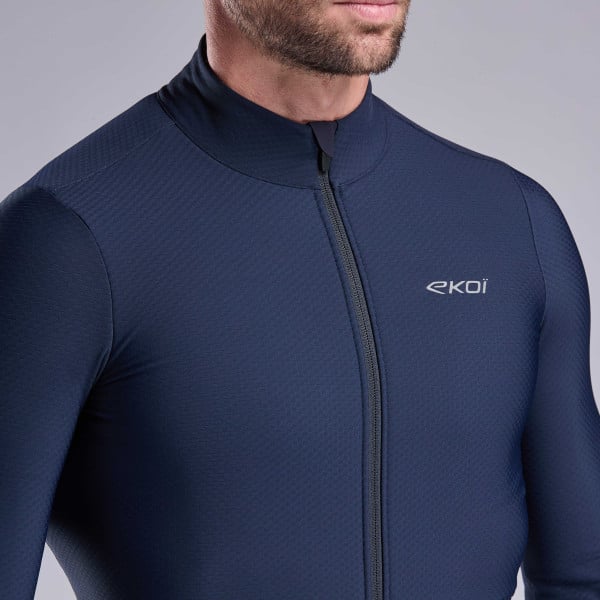 Maillot manches longues EKOI Racing PRIMALOFT Marine