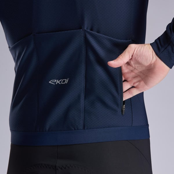 Maillot manches longues EKOI Racing PRIMALOFT Marine