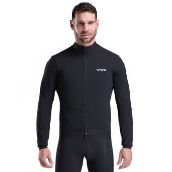 Thermo wielerjack EKOI Racing PRIMALOFT Zwart