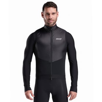 Thermisch fietsgilet EKOI Racing PRIMALOFT Zwart