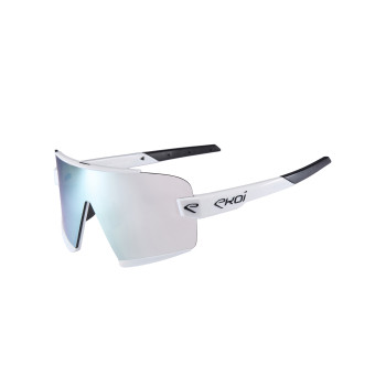 Lunettes EKOI Racing OTTIMO Blanche Revo bleu Cat3 