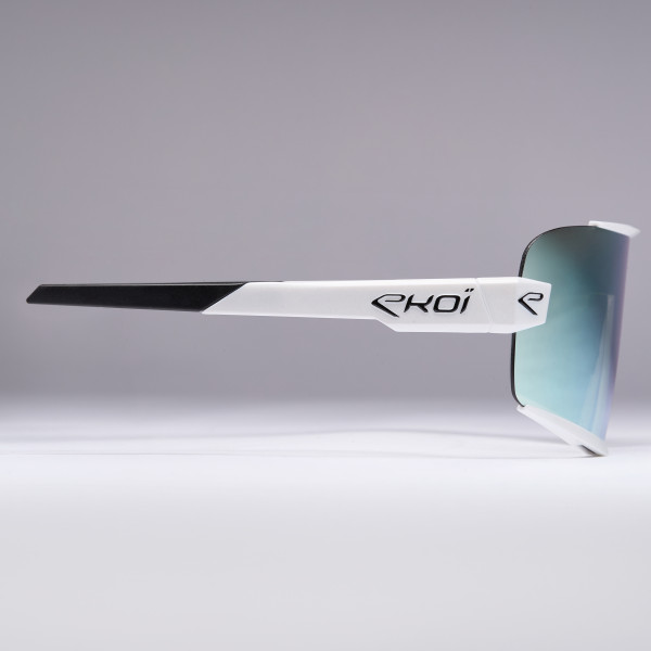 Gafas de ciclismo EKOI Racing OTTIMO blancas Revo azul Cat3