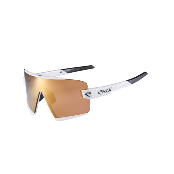 OTTIMO Sunglasses EKOI Racing White Revo Gold Cat 3