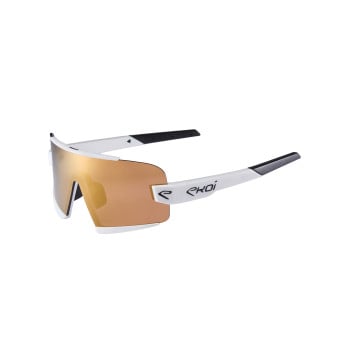 Lunettes EKOI Racing OTTIMO S Blanche Revo gold Cat3