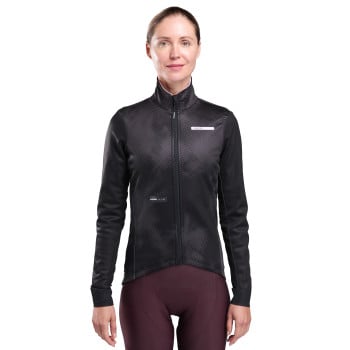 Giacca termica da ciclismo da donna EKOI Perf TIE & DYE nera