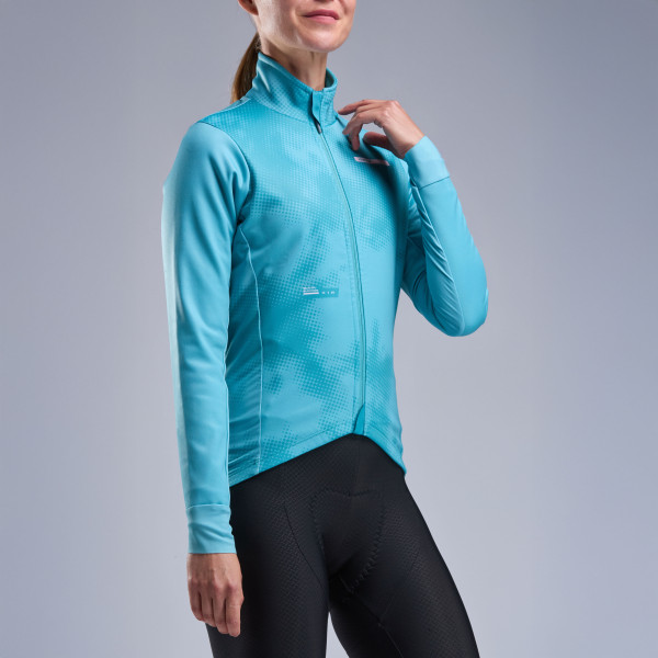Chaqueta térmica mujer EKOI Perf TIE & DYE Verde Azur