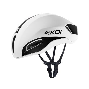 Casque EKOI Racing R-AERO Blanc Noir