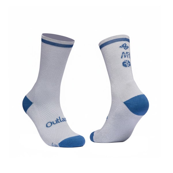 Chaussettes hiver femme OUTLAST EKOI Racing x MARION ROUSSE Gris Bleu