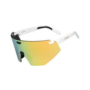 Fietsbril Wit EKOI Racing AEROLITE REVO Gold Cat3