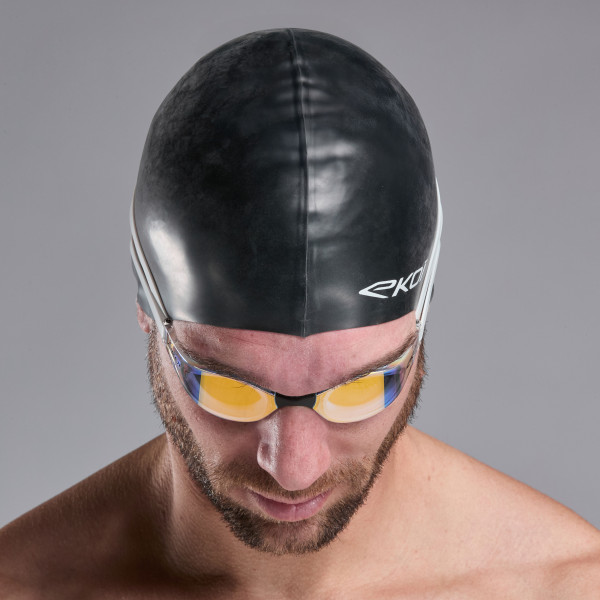 GORRO DE NATACIÓN EKOI PERF WaveCut SILICON NEGRO