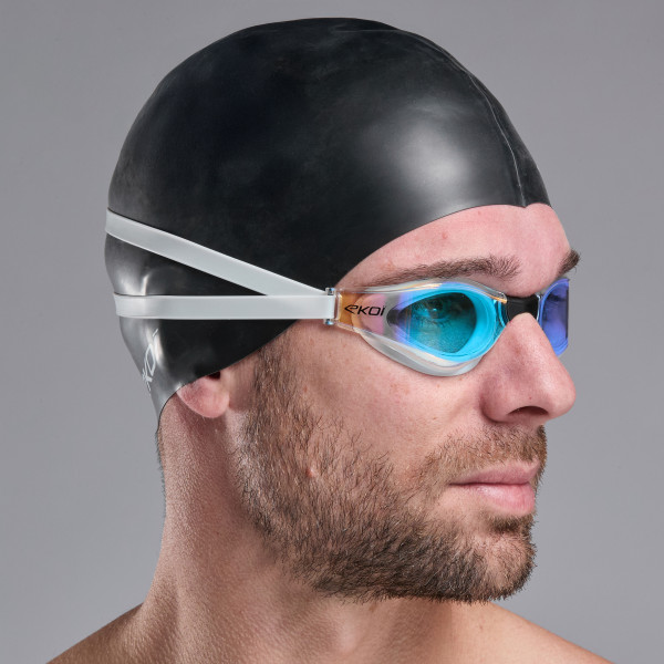 GORRO DE NATACIÓN EKOI PERF WaveCut SILICON NEGRO