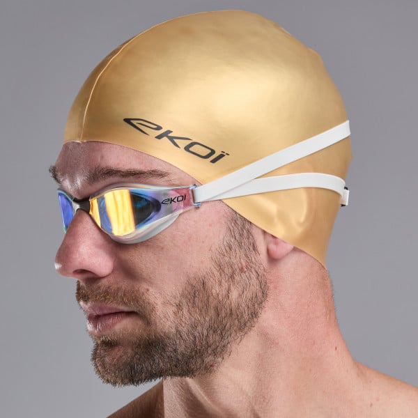 Photo Bonnet natation EKOI Perf WAVECUT SILICON Gold