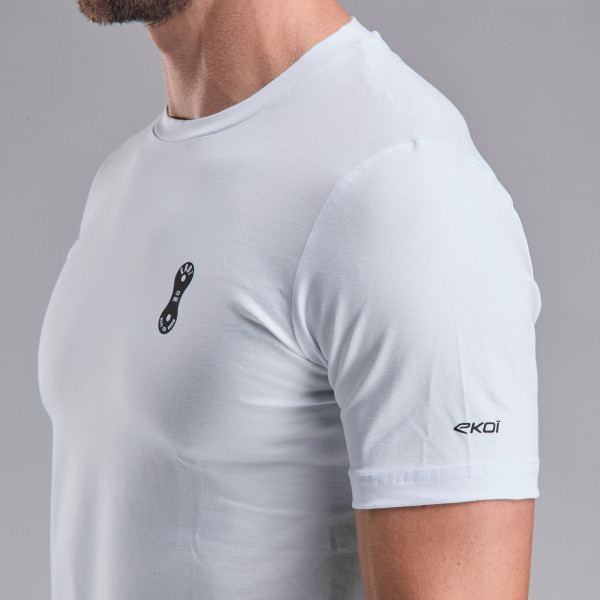 T-shirt Lifestyle EKOI LINK Blanc