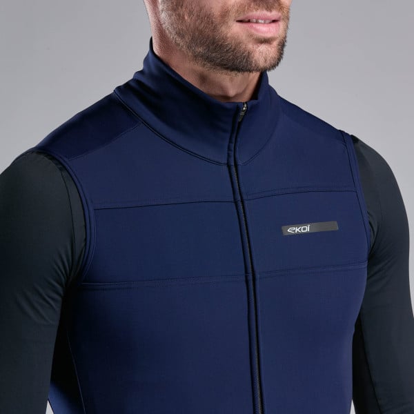 Gilet thermique Hydrofuge EKOI Perf RIDE PROTECT Marine