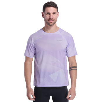 T-shirt running EKOI Perf RUN AIRFLOW Lilas