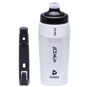 Uchwyt na bidon + bidon magnetyczny EKOI Perf CAGE EVO 540 ml Biały