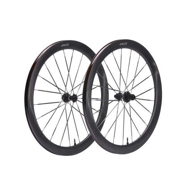 Juego de ruedas EKOI Carbono 50 mm Full Black SRAM Francia