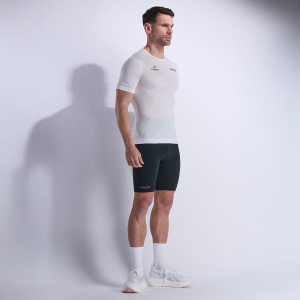 Photo T-shirt running EKOI Racing RUN OUTLAST Blanc