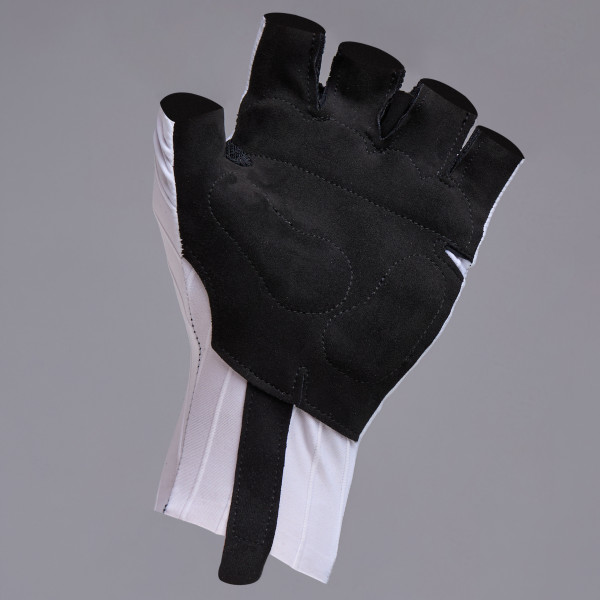 Guantes de ciclismo EKOI Racing AERO PRO Poron® Blanco
