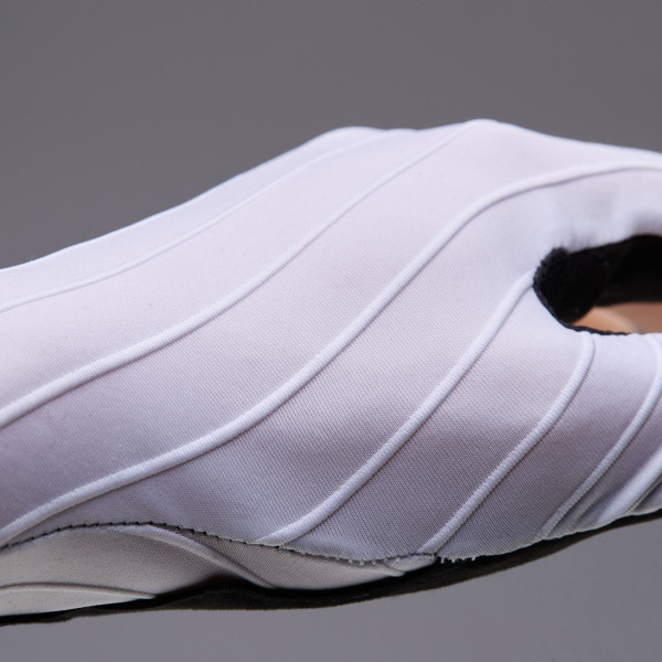 Guantes de ciclismo EKOI Racing AERO PRO Poron® Blanco