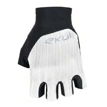 Gants route EKOI Perf GEL PROTECT Blanc