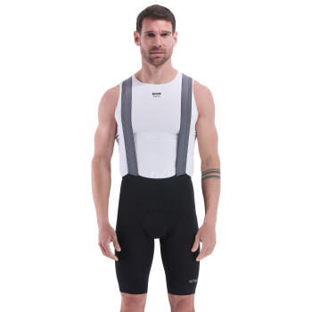 Culotte con tirantes EKOI Perf PORON SHOCK ABSORBER Negro