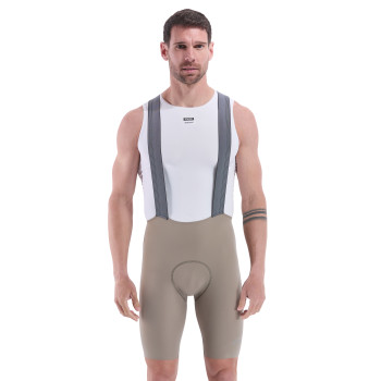 PORON SHOCK ABSORBER Fietsbroek EKOI Perf Taupe