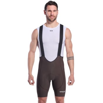 Culotte con tirantes EKOI Perf GEL ULTIMATE Caoba