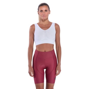 Damen‑Radhose EKOI Perf GEL POWER PIXEL ohne Tr&auml;ger Bordeaux