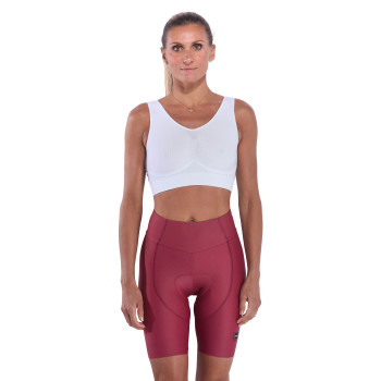 Dames GEL POWER PIXEL Zonder Bretels Fietsbroek EKOI Perf Bordeaux