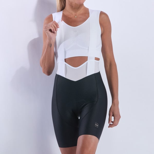 Culotte con tirantes de mujer EKOI Perf GEL POWER CROSS Negro