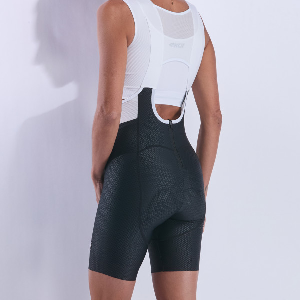 Culotte con tirantes de mujer EKOI Perf GEL POWER CROSS Negro