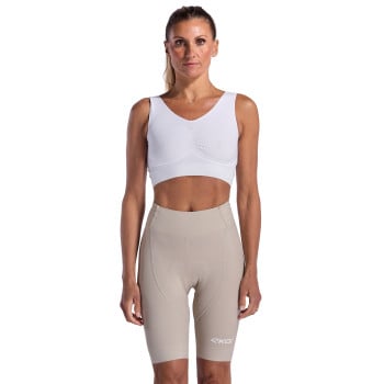Damen-Radhose EKOI Perf GEL POWER ohne Tr&auml;ger Sand