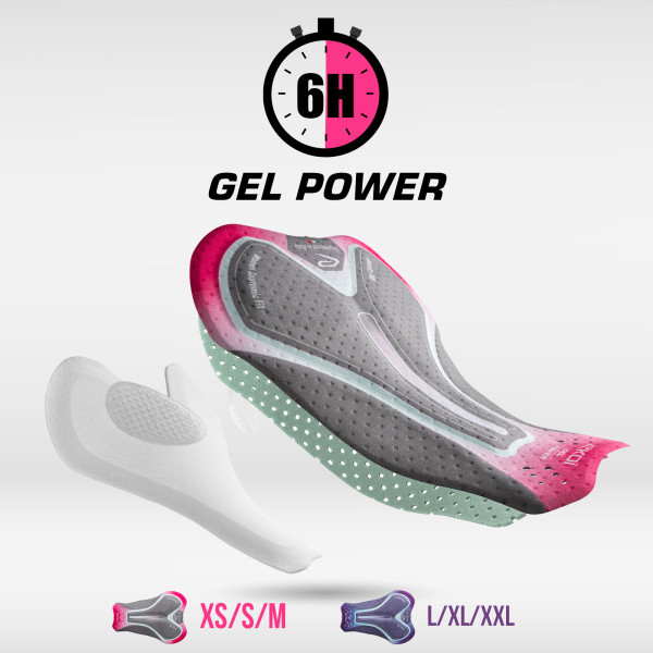 Culote de mujer EKOI Perf GEL POWER sin tirantes Arena