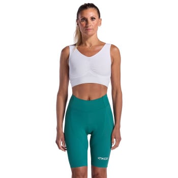Cuissard femme EKOI Perf GEL POWER sans bretelles Vert Emeraude