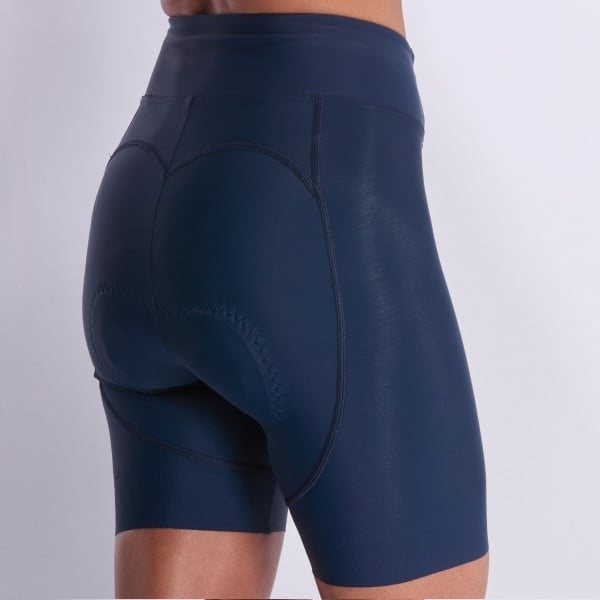 Culotte corto de mujer EKOI Perf GEL POWER sin tirantes azul marino