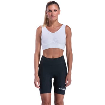 Pantaloncini da donna EKOI Perf GEL POWER corti senza bretelle neri