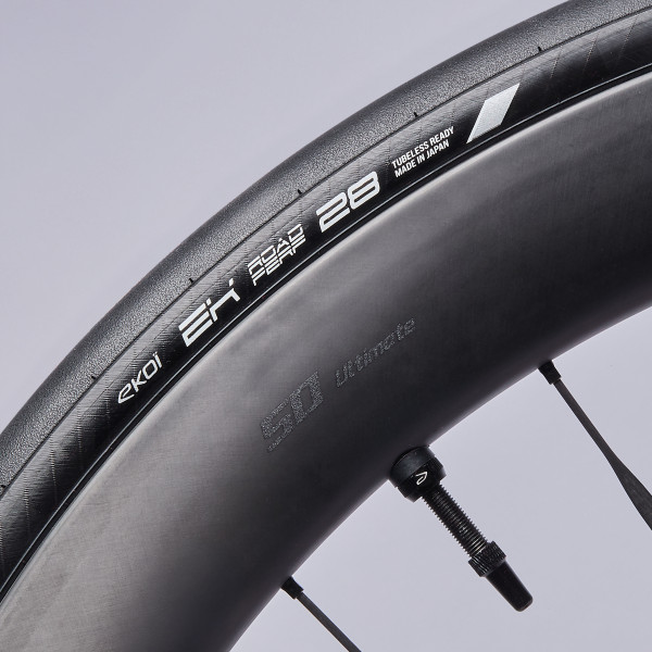 Pack de 2 Cubiertas de Carretera EKOI Perf 28 TUBELESS READY Negro