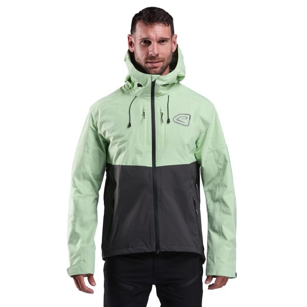 Photo Veste de pluie VTT EKOI Racing FURY Charcoal Lime