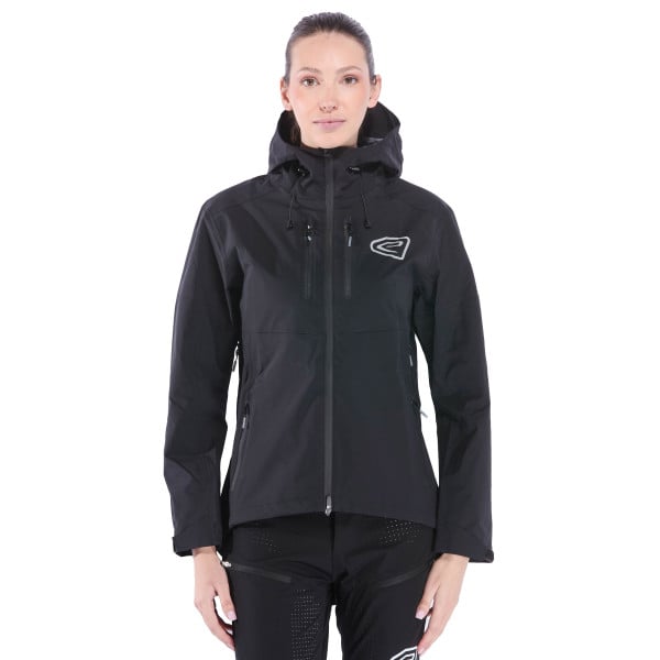Chaqueta de lluvia mujer EKOI Racing MTB FURY Negro