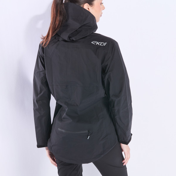 Chaqueta de lluvia mujer EKOI Racing MTB FURY Negro