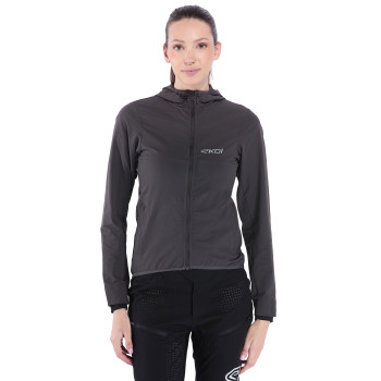MTB-Damen-Windjacke EKOI Perf POCKET ROAM Charcoal
