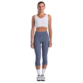Damen 3/4-Radhose EKOI Perf GEL POWER PIXEL ohne Tr&auml;ger Grau