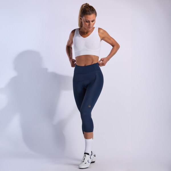 Culotte pirata de mujer EKOI Perf GEL POWER PIXEL sin tirantes Azul marino